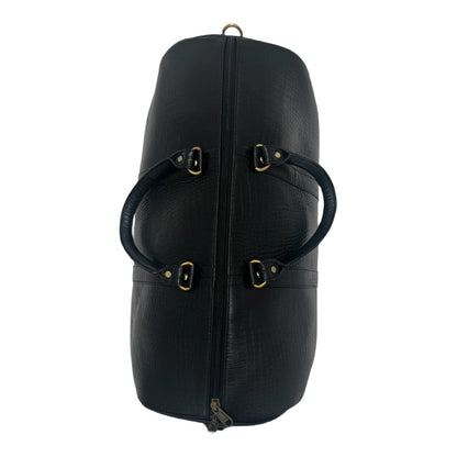 Genuine Leather Duffle Bag with Shoe Compartment Large Size