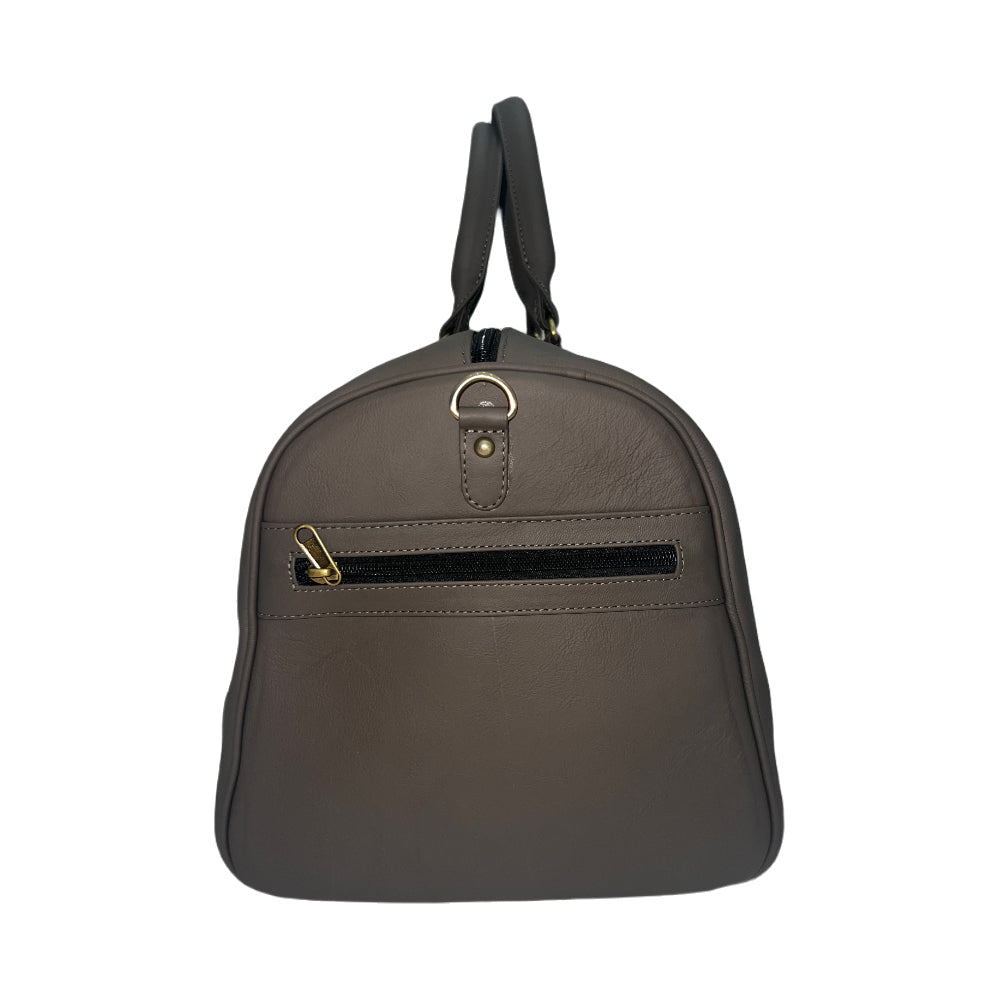 Genuine Leather Duffle Bag with Shoe Compartment Large Size – Brown – additional product photo | Leather Villa