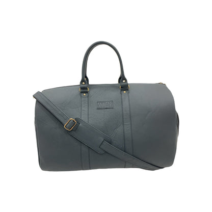 Genuine Leather Duffle Bag with Shoe Compartment Large Size – Grey – additional product photo | Leather Villa
