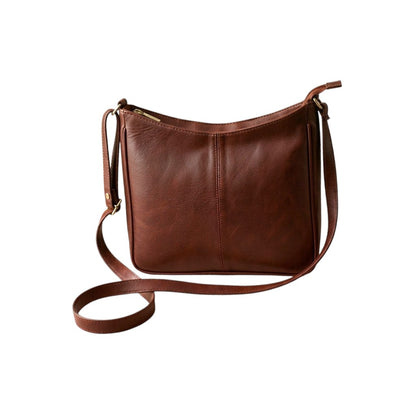 Vegan Leather Hobo Shoulder Bag with Minimalist Design & Adjustable Straps