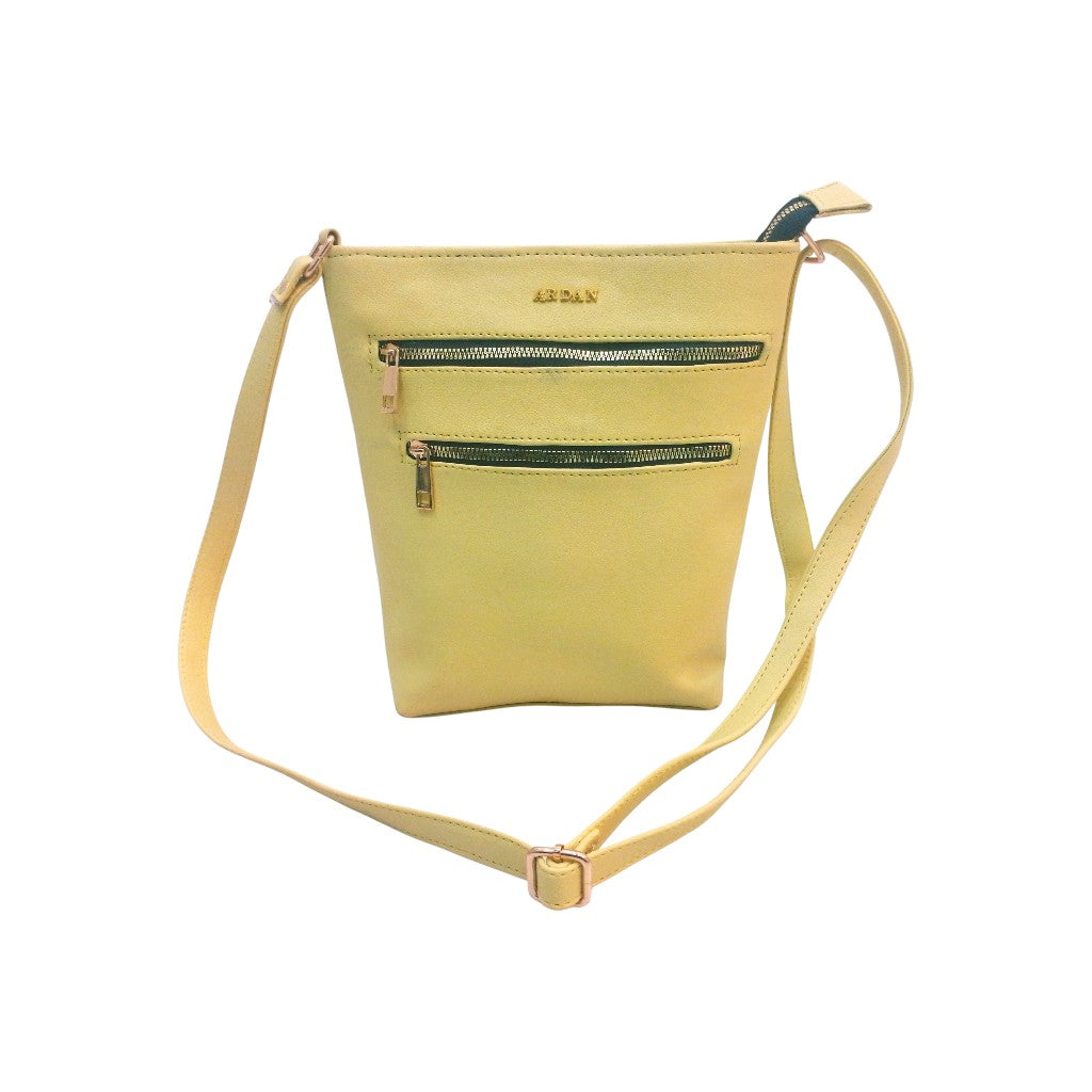 Ardan Black Sling Bag with Detachable Belt for Girls & Women YELLOW – Women's HandBag/Sling Bag | Leather Villa