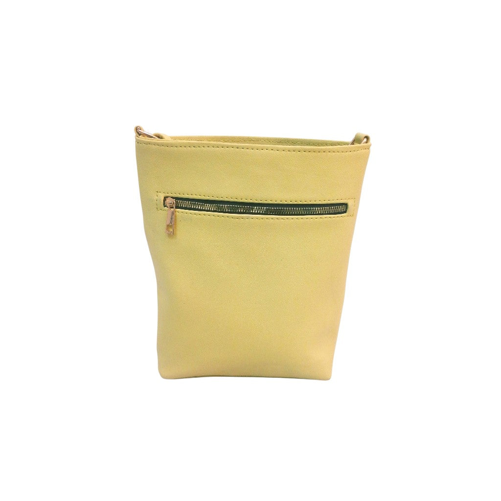 Ardan Black Sling Bag with Detachable Belt for Girls & Women YELLOW – Women's HandBag/Sling Bag – additional product photo | Leather Villa