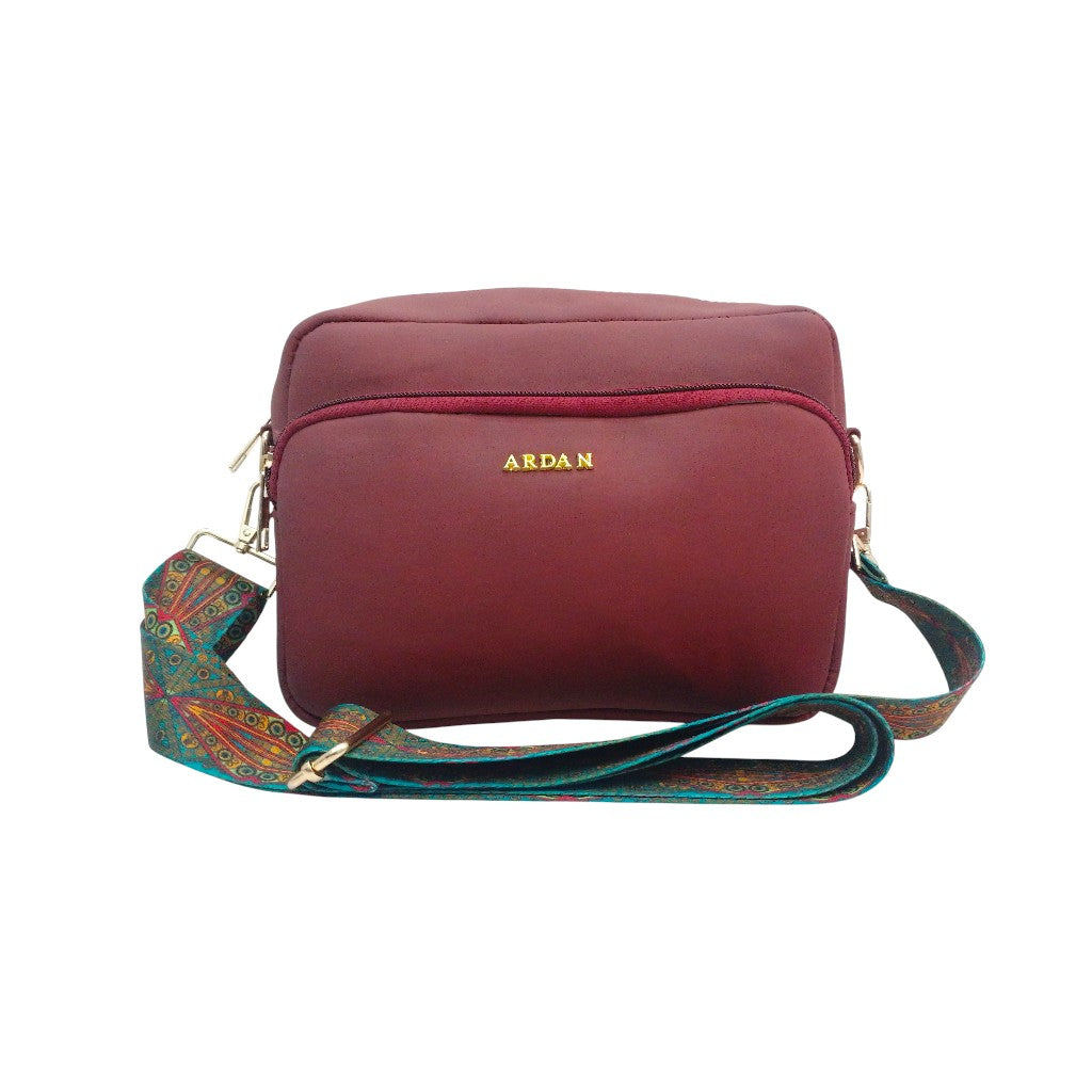 ARDAN Maroon Women Sling Bag /Crossbody Bag with Detachable Belt for Girls & Women – Women's HandBag/Sling Bag | Leather Villa