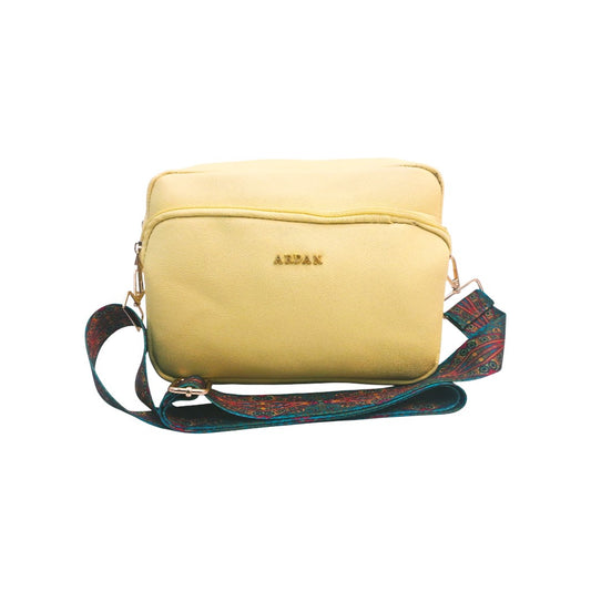 ARDAN Yellow Women Sling Bag /Crossbody Bag with Detachable Belt for Girls & Women SKU165