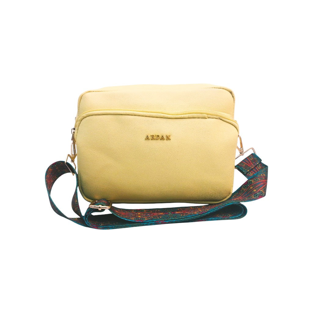ARDAN Yellow Women Sling Bag /Crossbody Bag with Detachable Belt for Girls & Women – Women's HandBag/Sling Bag | Leather Villa