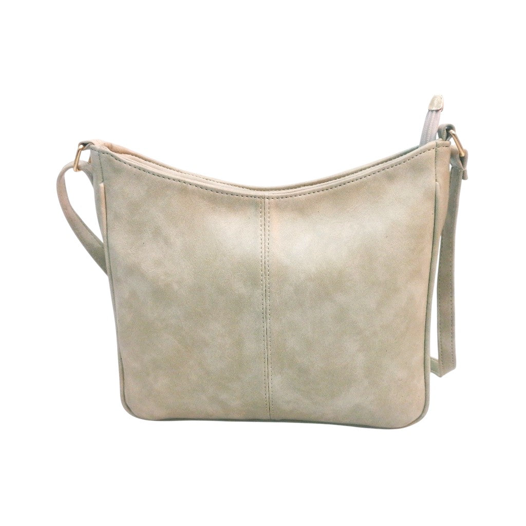 Vegan Leather Hobo Shoulder Bag with Minimalist Design & Adjustable Straps