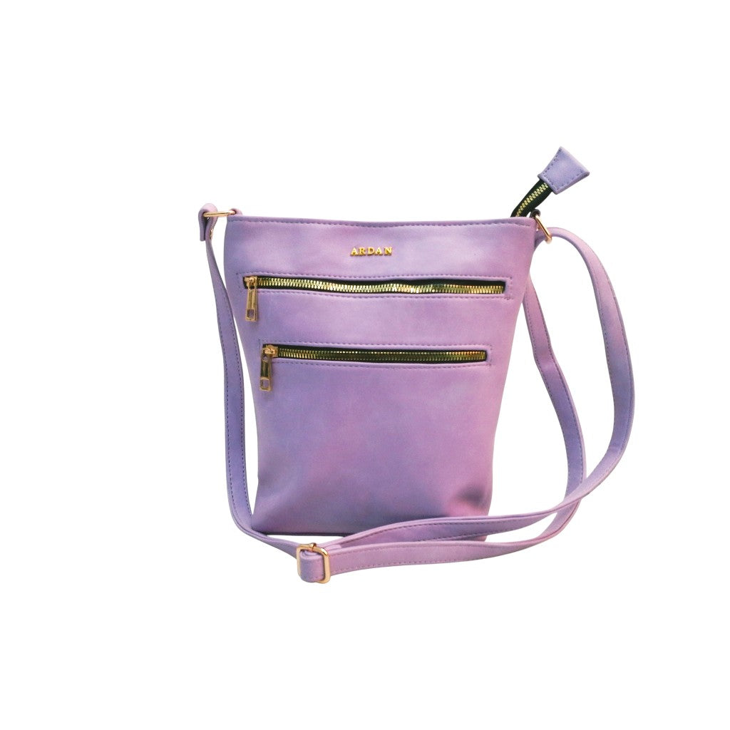 Ardan Lavender Sling Bag with Detachable Belt for Girls & Women – Women's HandBag/Sling Bag | Leather Villa