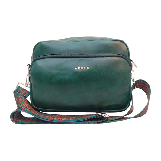 ARDAN Dark Green Women Sling Bag /Crossbody Bag with Detachable Belt for Girls & Women SKU156