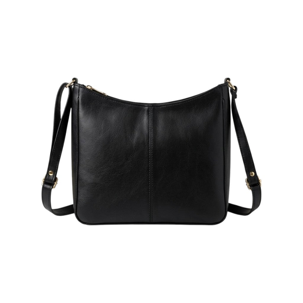 Vegan Leather Hobo Shoulder Bag with Minimalist Design & Adjustable Straps