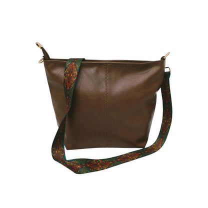 ARDAN Handbag along with Sling for Girls & Women (KHAKI BROWN) SKU132
