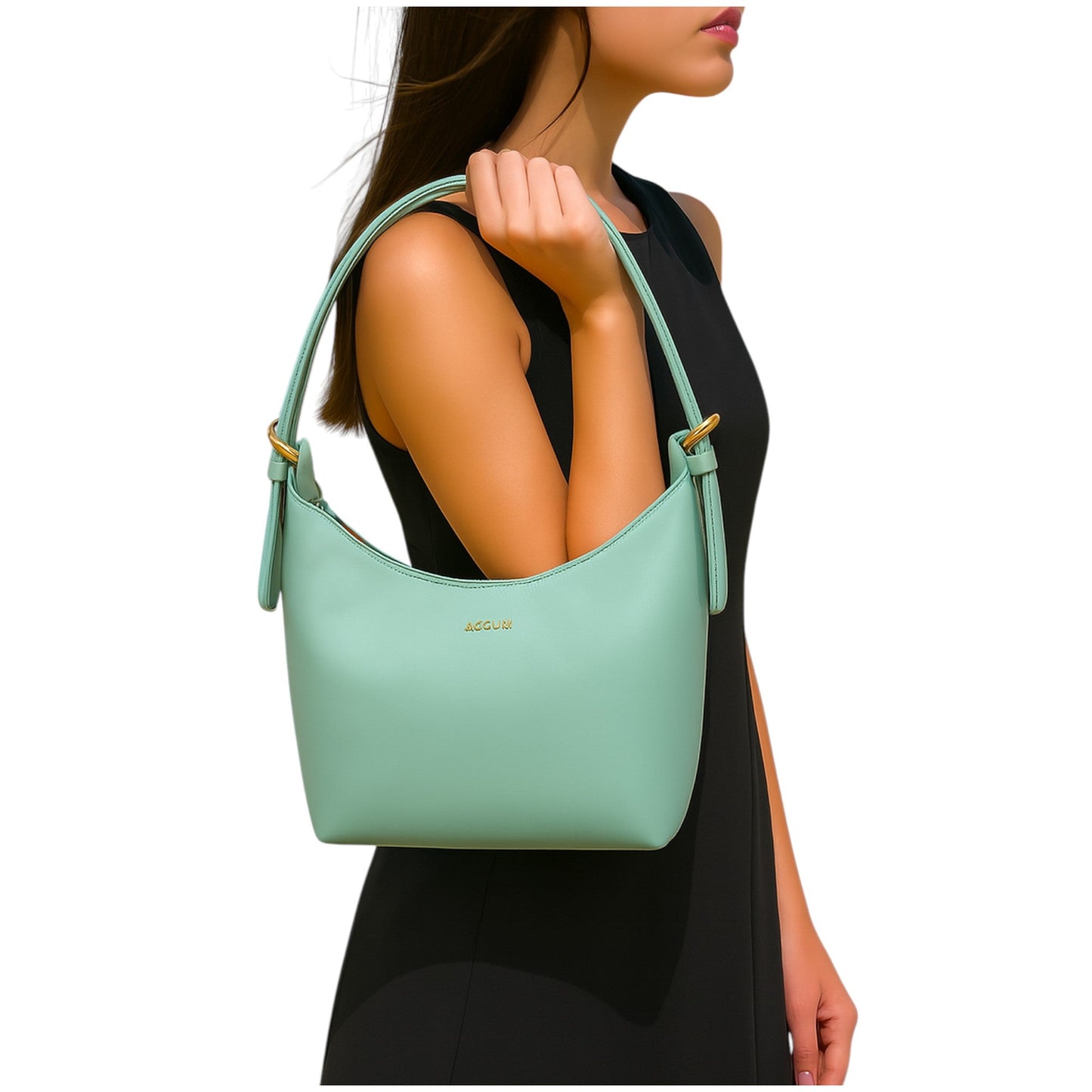 ARDAN Shoulder Bag with Adjustable Strap for Girls & Women (JADE GREEN) – Women's HandBag/Sling Bag – additional product photo | Leather Villa